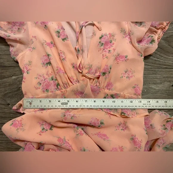LoveShackFancy For Target Pink/Peachy Fleur Dress Size 2 - Picture 11 of 14